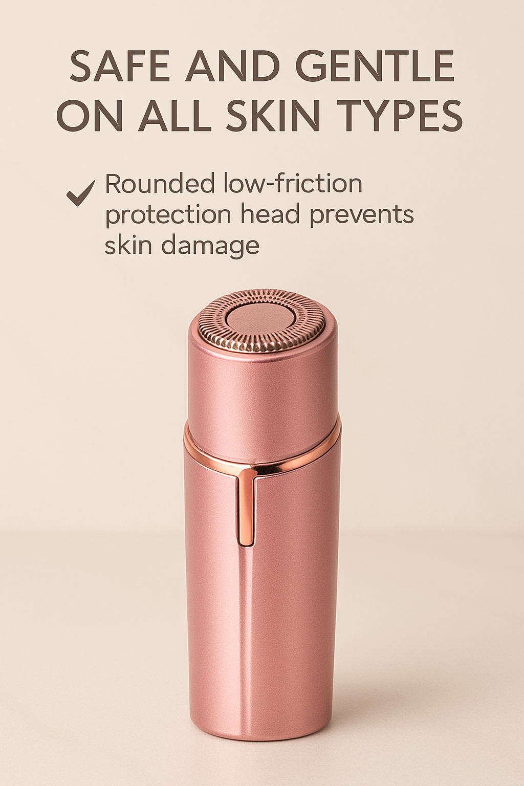 Rechargeable Flawless Facial Hair Remover – Painless & Gentle for Women