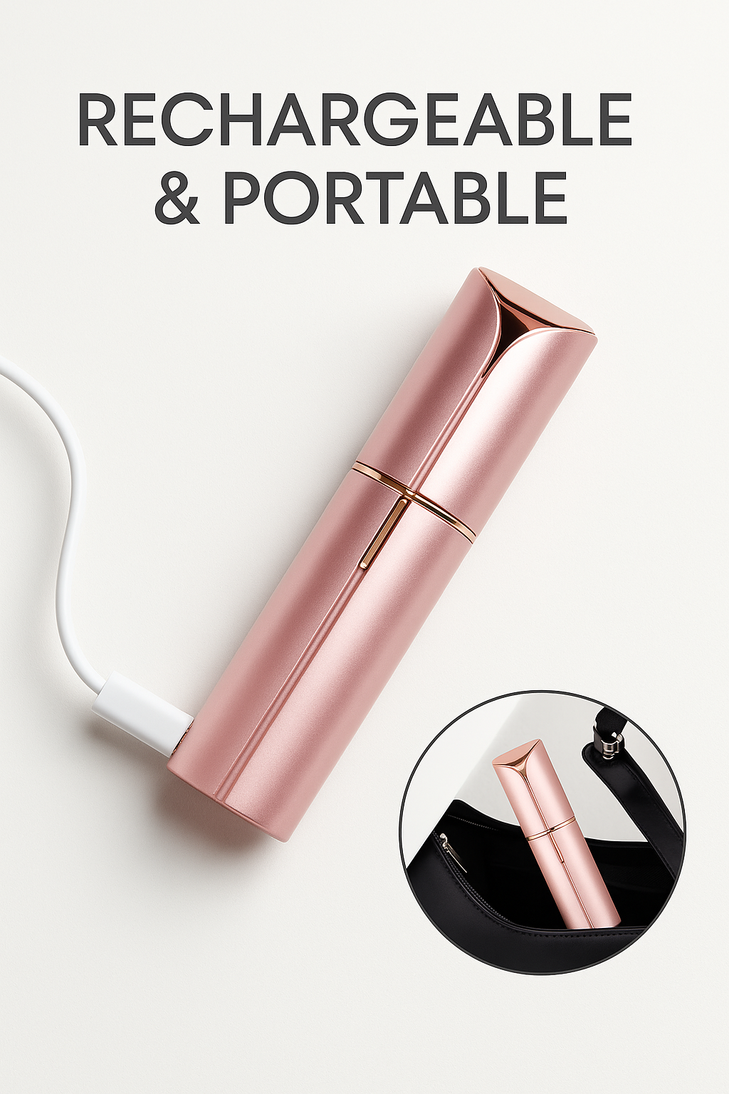 Rechargeable Flawless Facial Hair Remover – Painless & Gentle for Women